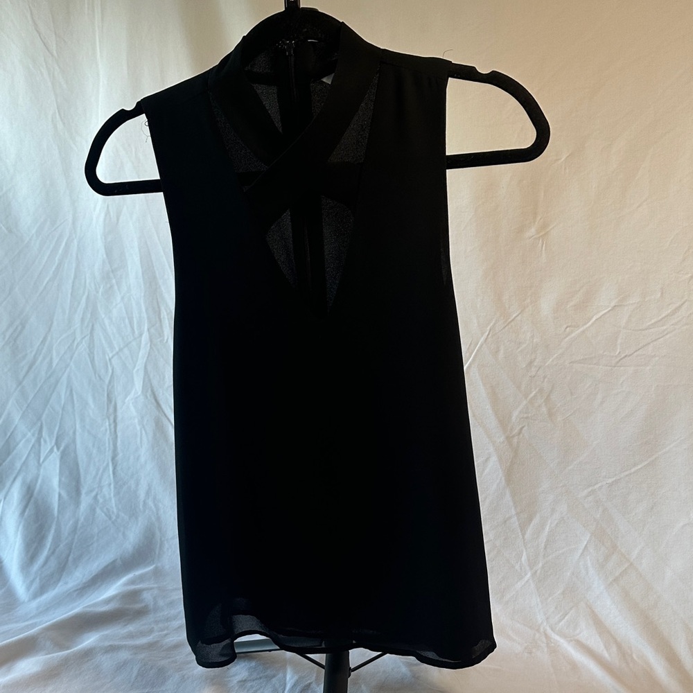 Naked Zebra Black Tank Top